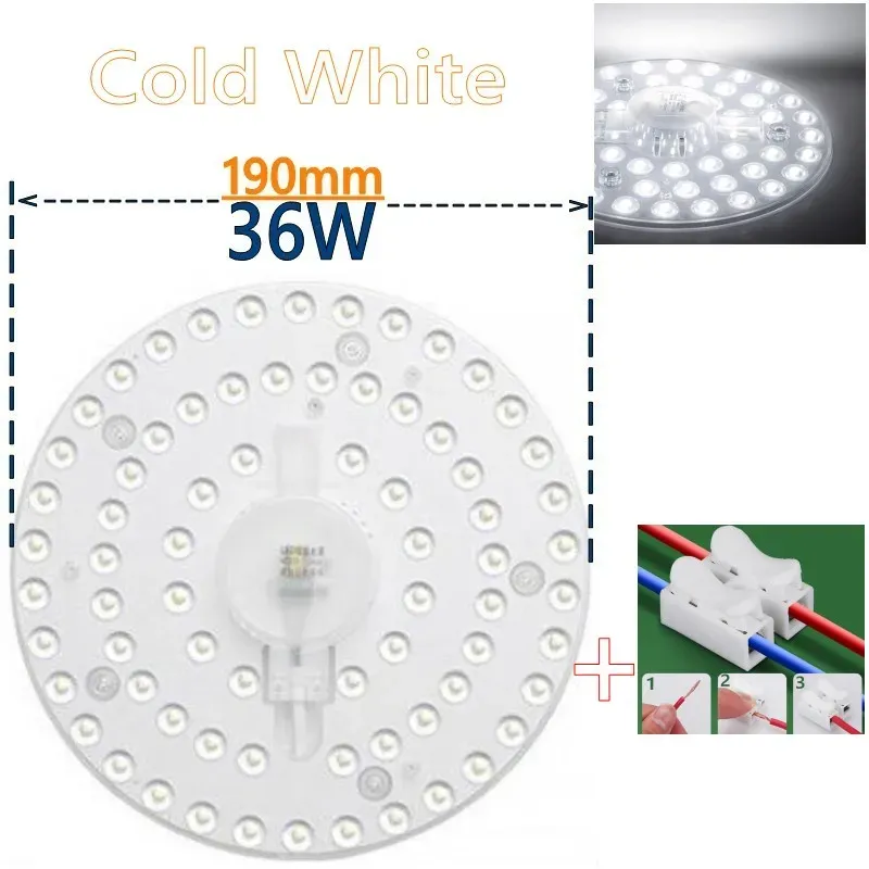Panneau LED rond encastrable 50W, 36W, 24W, 18W, 12W, SMD, AC 220V-240V 11