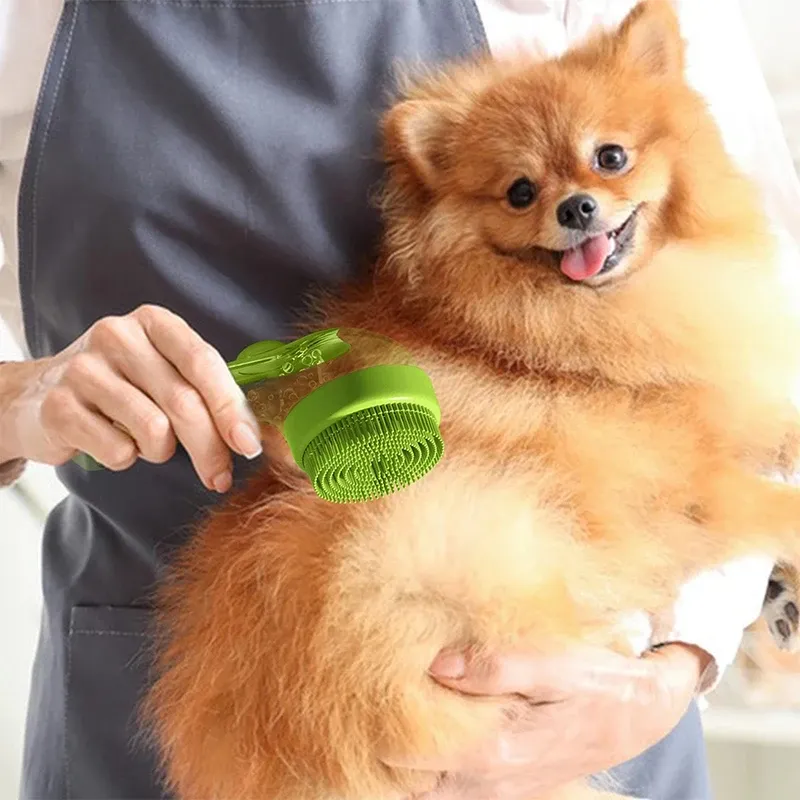 Brosse de bain pour animaux, finition soignée