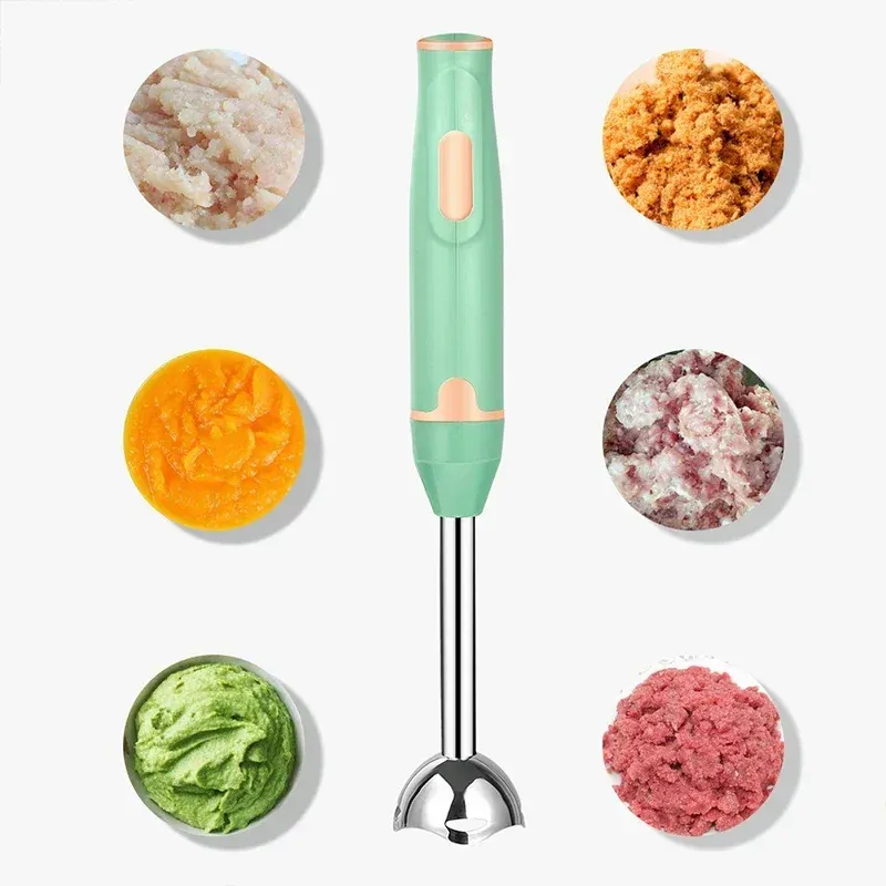 Mixeur plongeant électrique portatif avec hachoir et fouet, pour soupes, purées pour bébé, smoothies et sauces 2