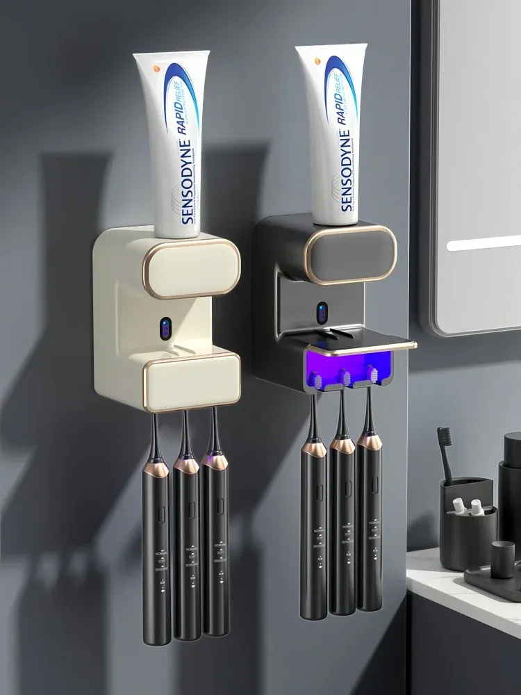 Presse-dentifrice mural HOToothbrush T1, vue d'ensemble