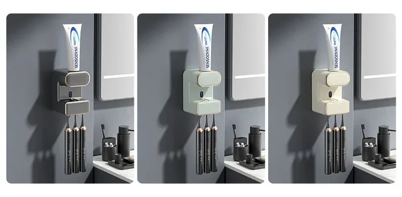 Presse-dentifrice mural HOToothbrush T1, installation