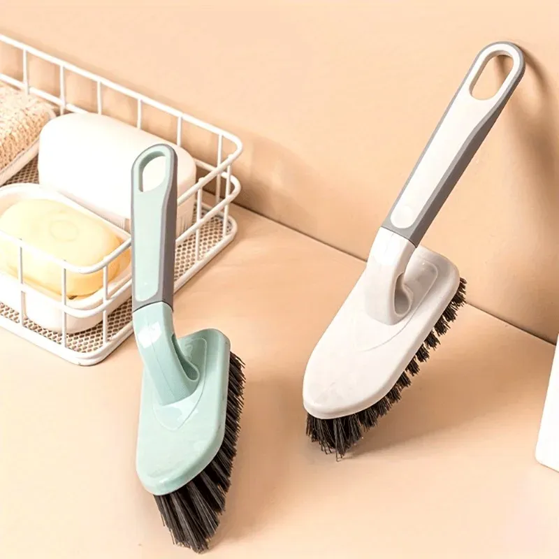 Brosse de nettoyage à poils rigides et poignée ergonomique pour salle de bain et cuisine 2