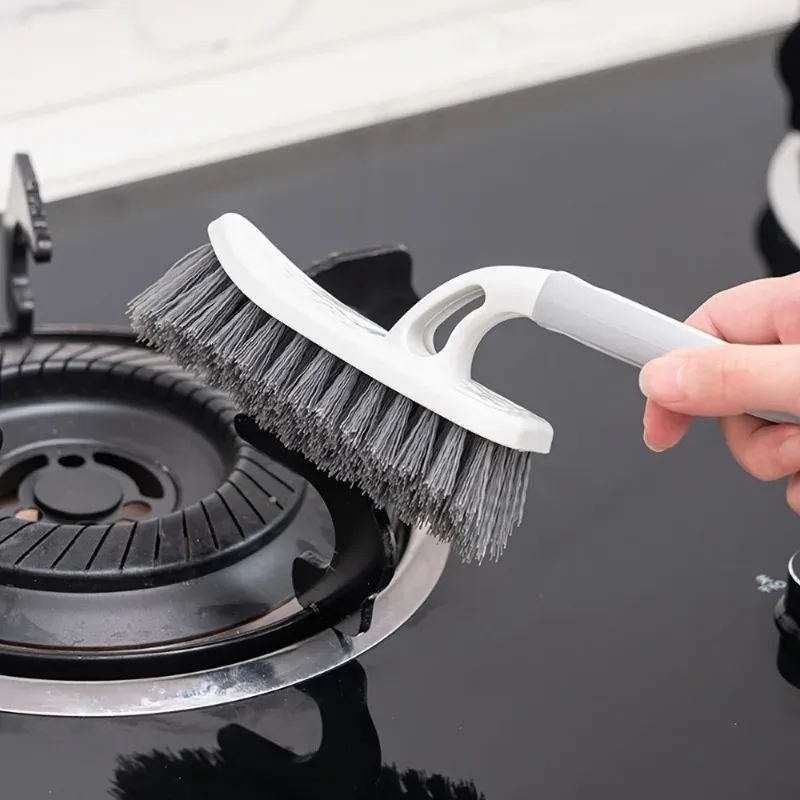 Brosse de nettoyage à poils rigides et poignée ergonomique pour salle de bain et cuisine 5
