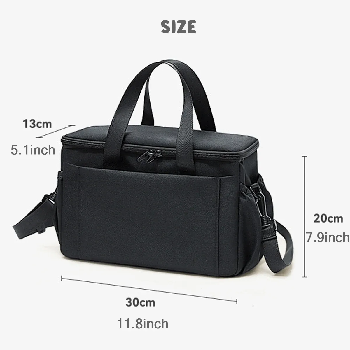 Organiseur de poussette grande capacité avec porte-biberon et sac à couches, accessoire pour bébé 6