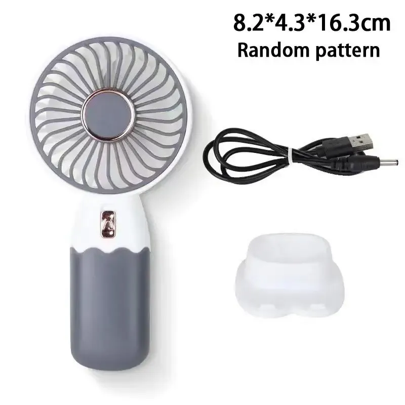 Ventilateur portable 2 en 1 rechargeable par USB avec support pour téléphone 7