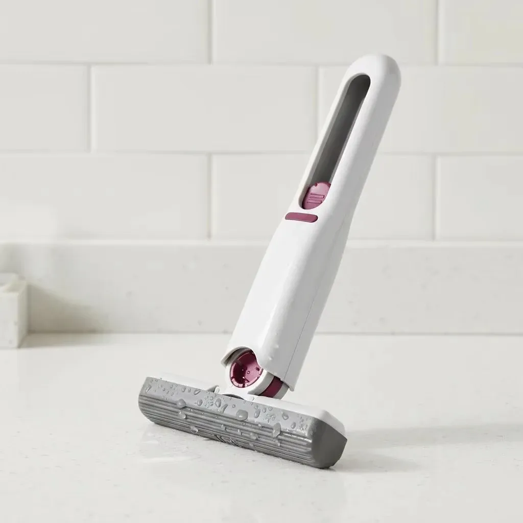 Mini serpillière portable sans lavage manuel, éponge paresseuse pour le nettoyage des bureaux, des vitres et des interstices des toilettes à la maison 6