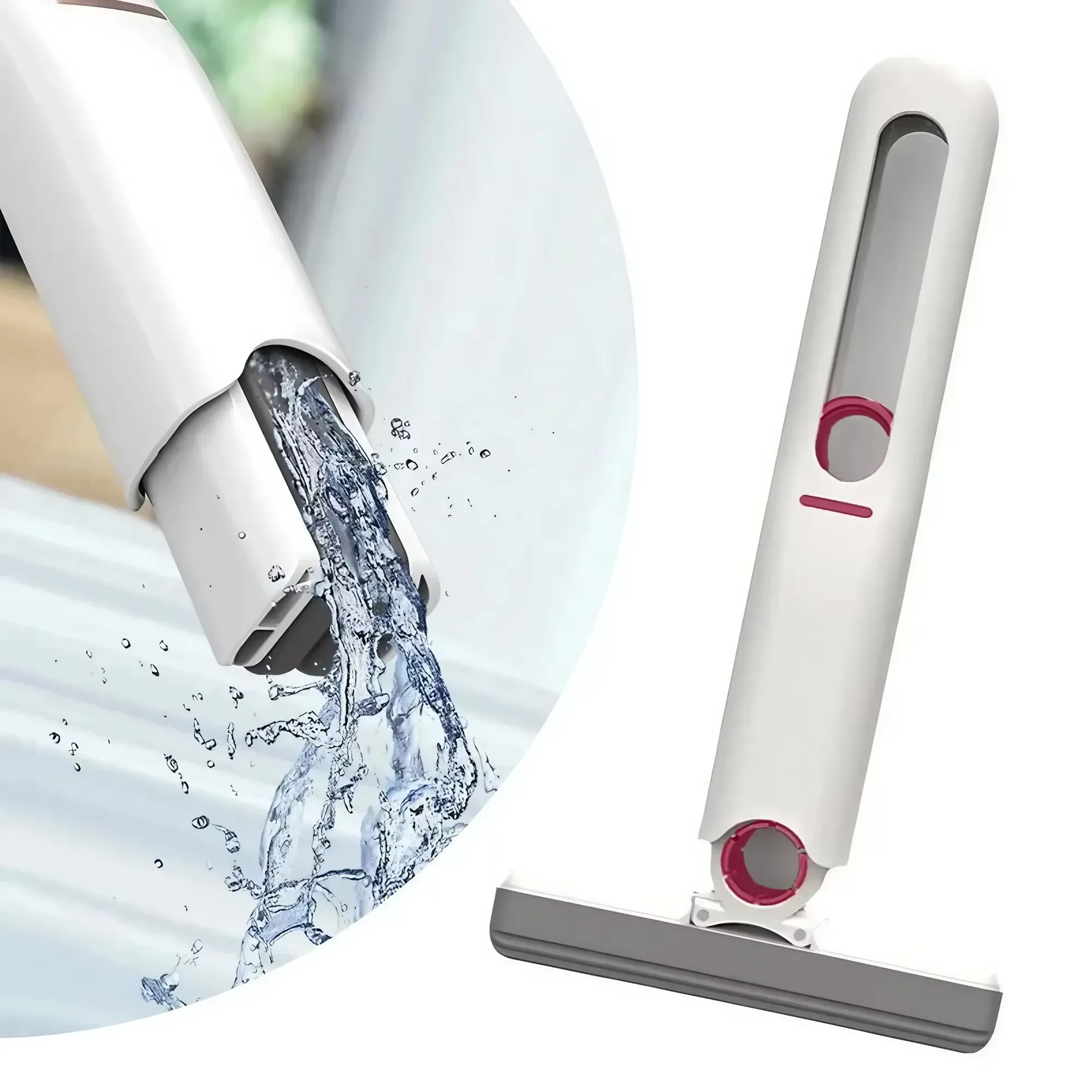 Mini serpillière portable sans lavage manuel, éponge paresseuse pour le nettoyage des bureaux, des vitres et des interstices des toilettes à la maison 7