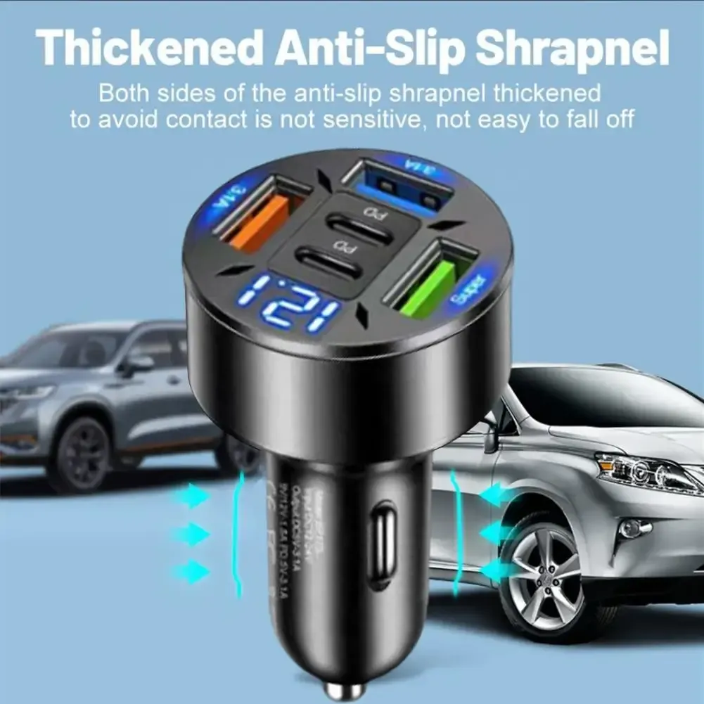 Chargeur de voiture 5 en 1 PD QC3.0