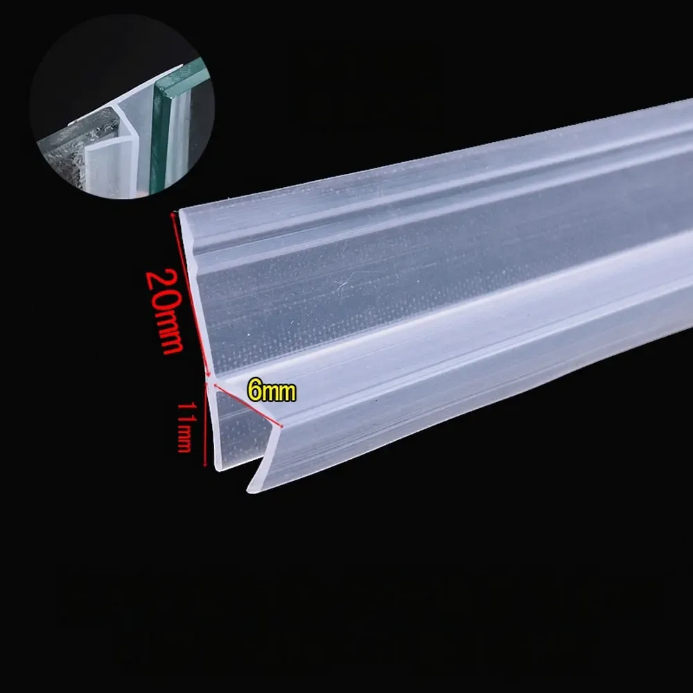 Joint d'étanchéité en verre pour portes de douche sans cadre, épaisseurs 6, 8, 10 et 12 mm 6