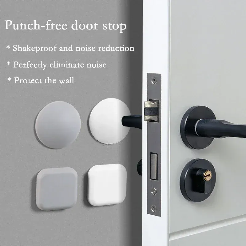 Butée de porte en silicone, protège-mur et amortisseur antichoc pour poignée de porte 2