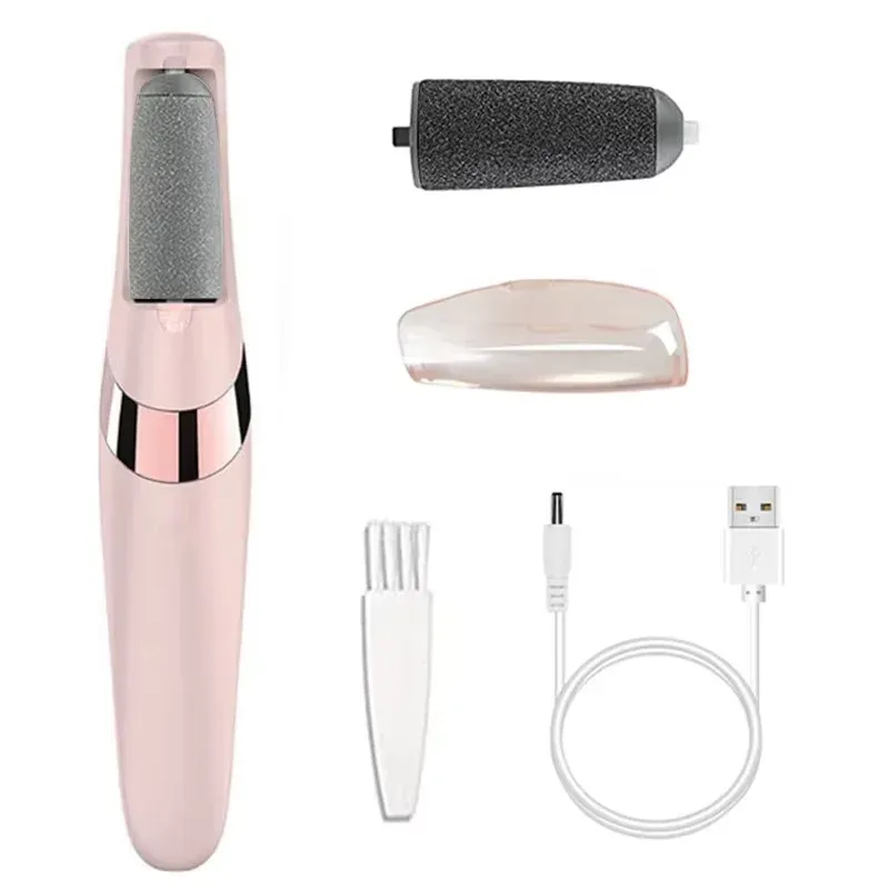 Lime électrique rechargeable pour pieds, ensemble 1 + 10 accessoires, anti-callosités, noir 9