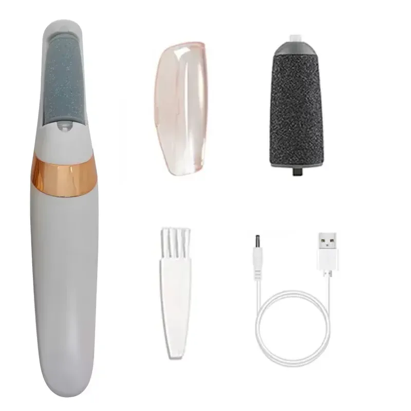 Lime électrique rechargeable pour pieds, ensemble 1 + 10 accessoires, anti-callosités, noir 7