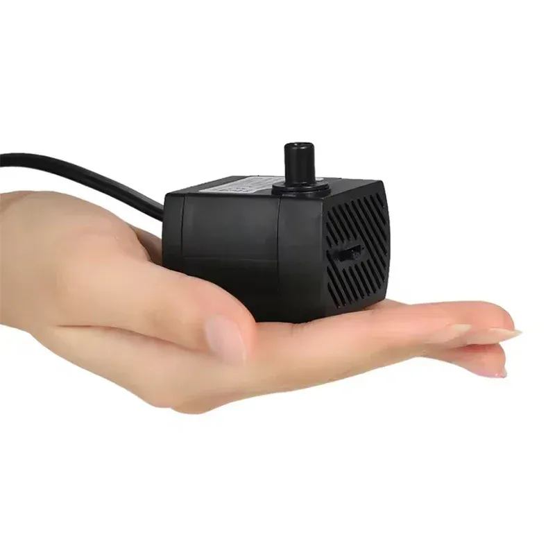 Pompe submersible USB ultra silencieuse pour aquarium, mini fontaine pour animaux de compagnie à débit réglable, 5 V 2