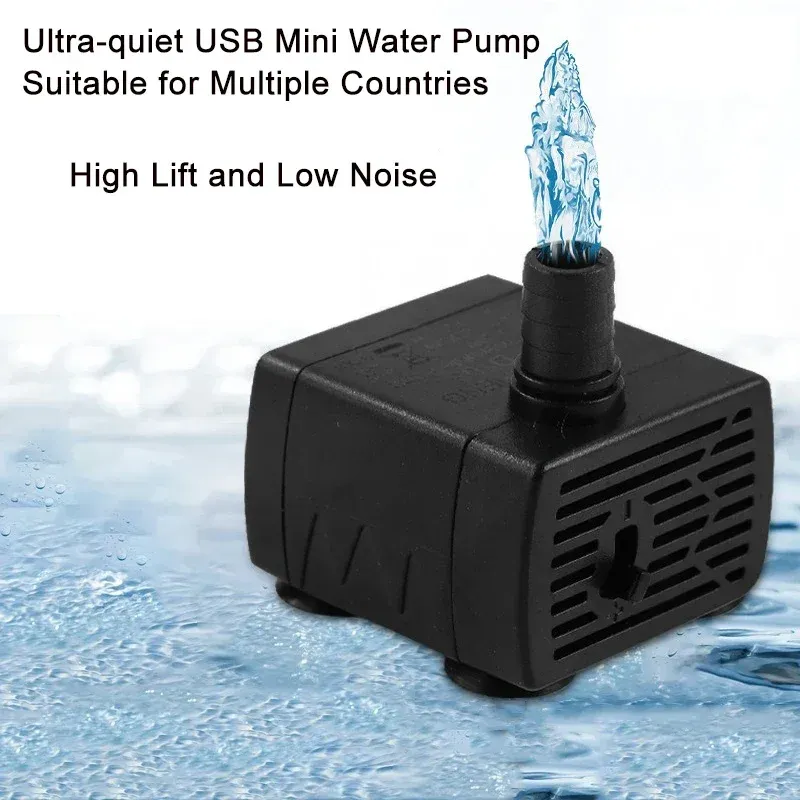 Pompe de filtration silencieuse pour aquarium, vue d'ensemble