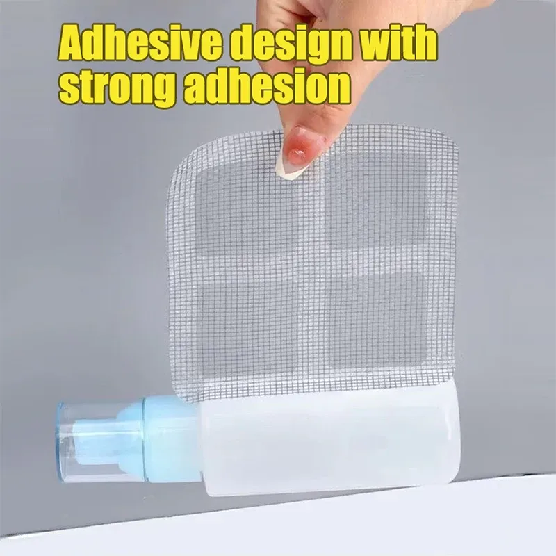 Filtres à cheveux autocollants en maille pour siphon de douche et lavabo, lot de 10, 30 ou 50 3