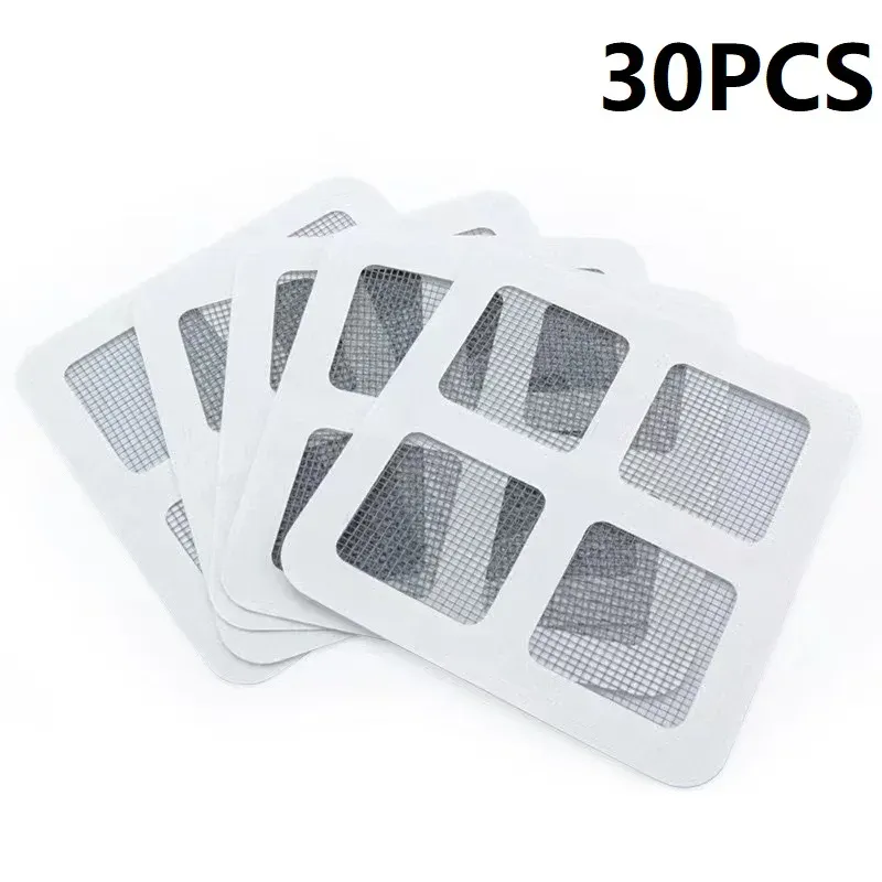 Filtres à cheveux autocollants en maille pour siphon de douche et lavabo, lot de 10, 30 ou 50 8