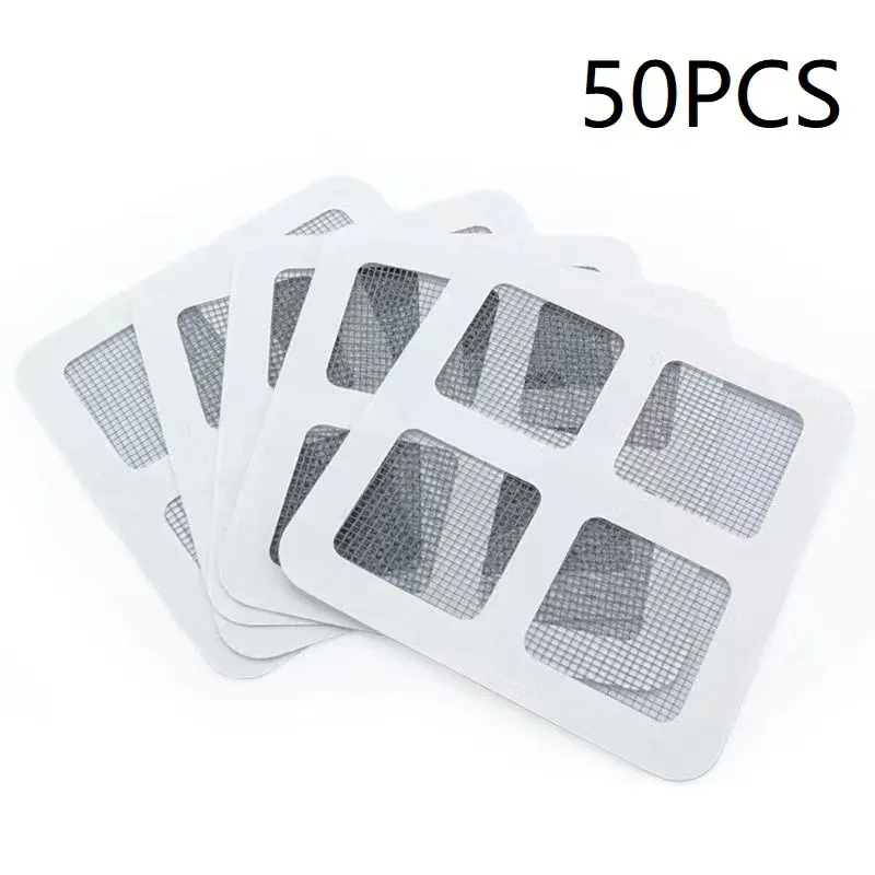 Filtres à cheveux autocollants en maille pour siphon de douche et lavabo, lot de 10, 30 ou 50 7