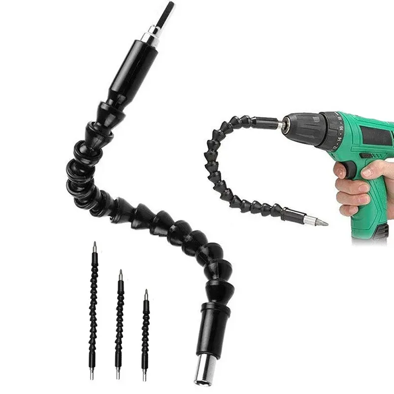 Rallonge flexible universelle multifonction pour perceuse avec embout tournevis et joint à cardan