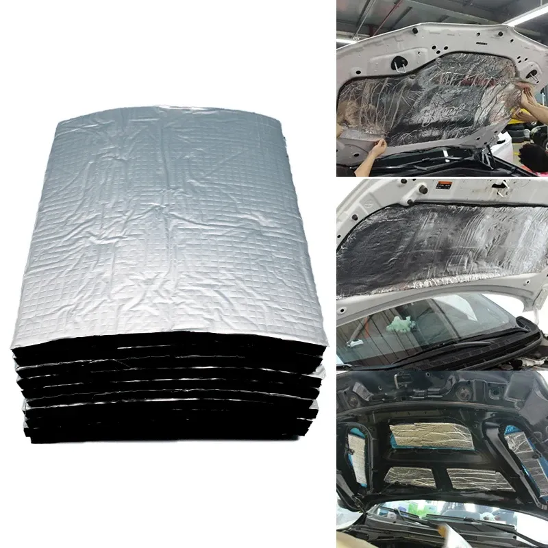 10 pièces Tapis d'isolation thermique et phonique 5 mm pour voiture, compatible Auto et Van