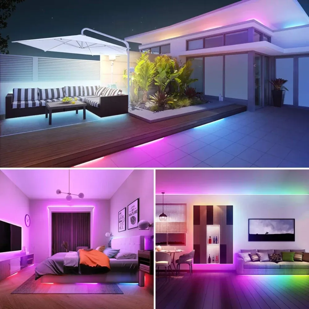 Bande LED USB RVB avec télécommande 44 touches pour chambre, salon et cuisine 3