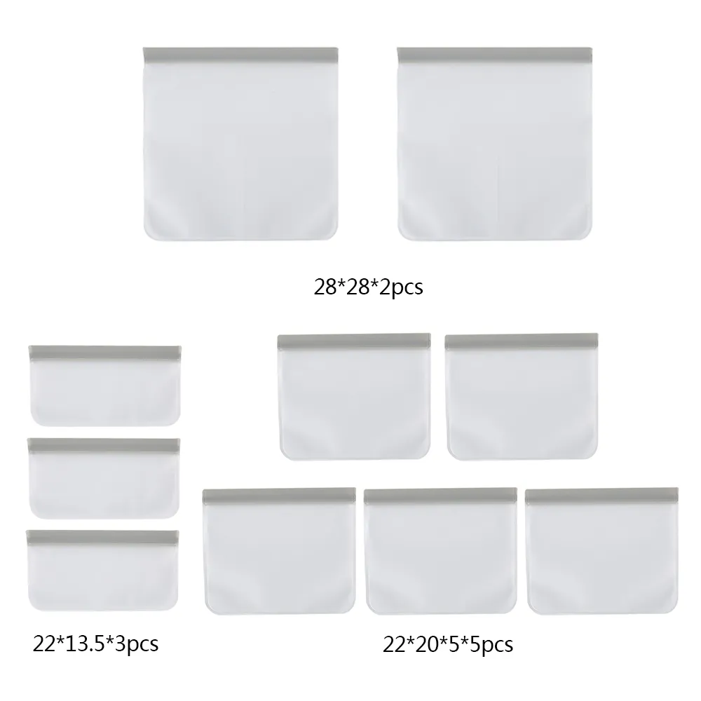 Sacs de conservation en silicone, usage domestique