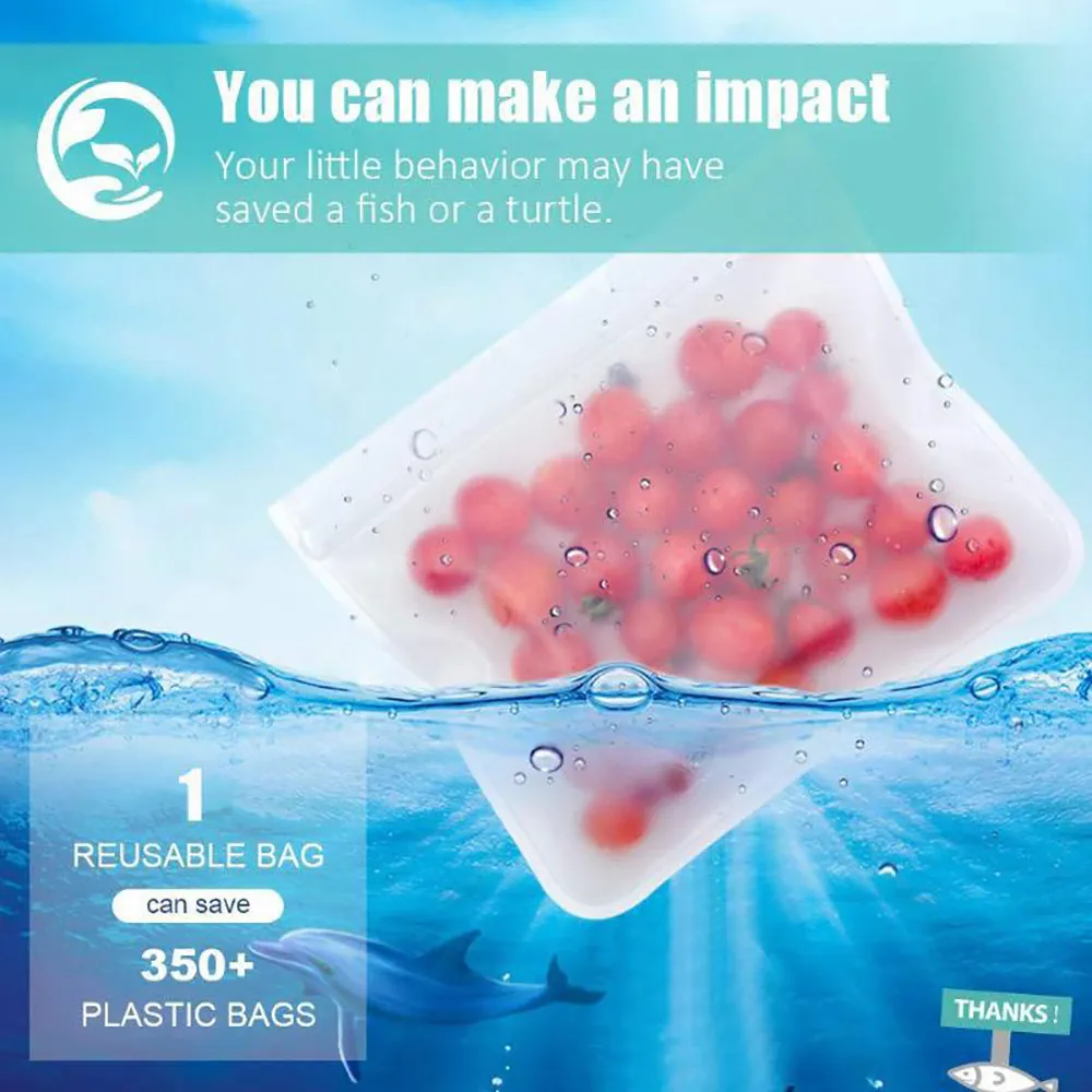 Sacs de conservation en silicone, étanchéité