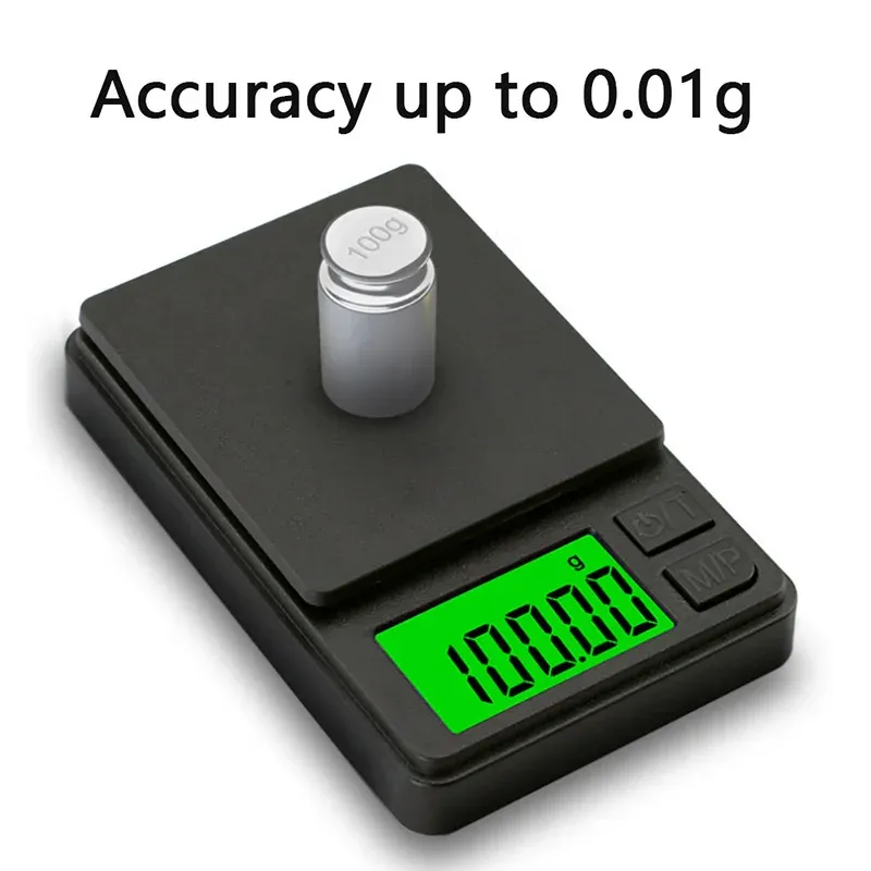 Balance électronique portable de précision 0,01 g à 100/500 g, mini balance numérique de poche pour bijoux et cuisine 3
