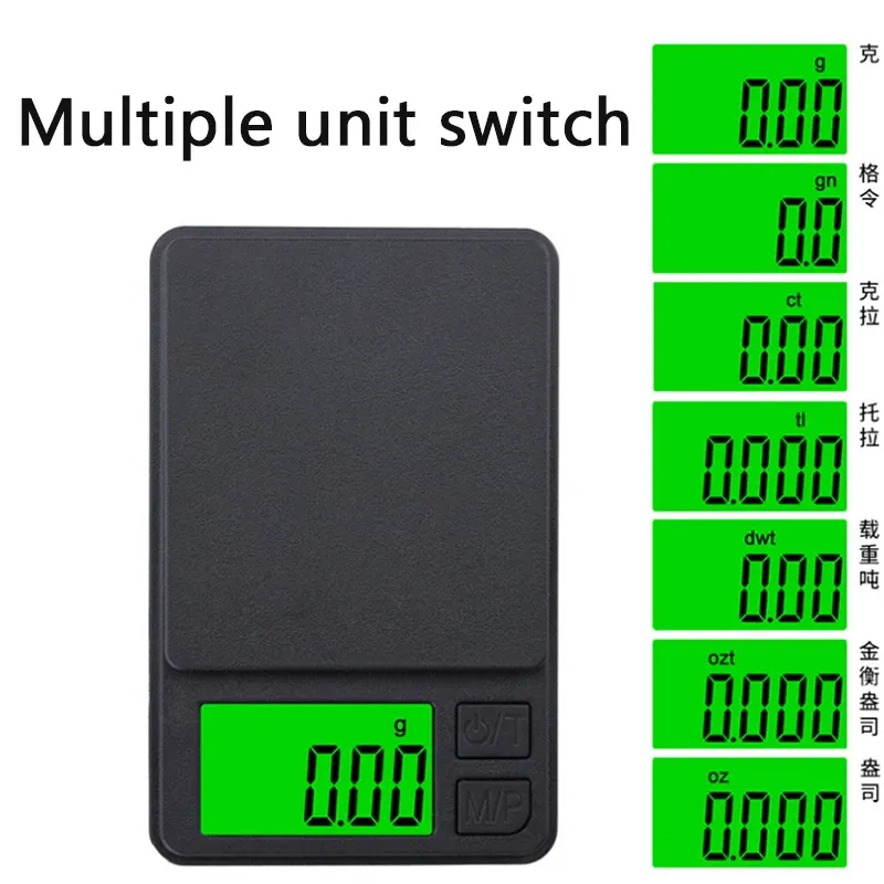 Balance électronique portable de précision 0,01 g à 100/500 g, mini balance numérique de poche pour bijoux et cuisine 6