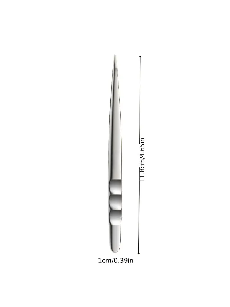 Pince à épiler en acier inoxydable à pointe ondulée pour pose de cils 6