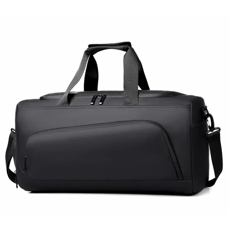 Sac de sport de grande capacité avec compartiment à chaussures, sac polochon de voyage portable, idéal pour les vacances et la salle de sport 8