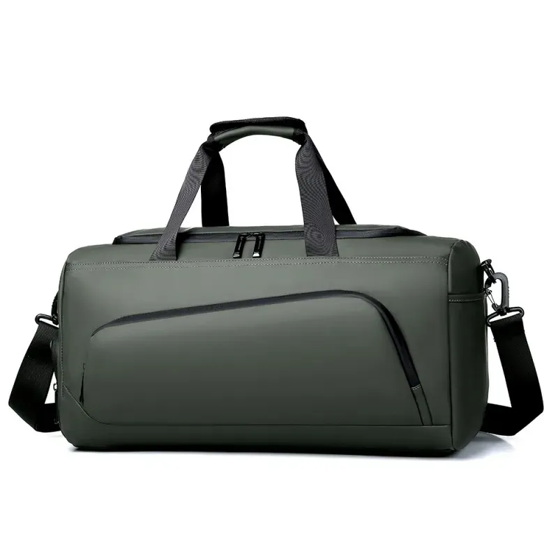 Sac de sport de grande capacité avec compartiment à chaussures, sac polochon de voyage portable, idéal pour les vacances et la salle de sport 10