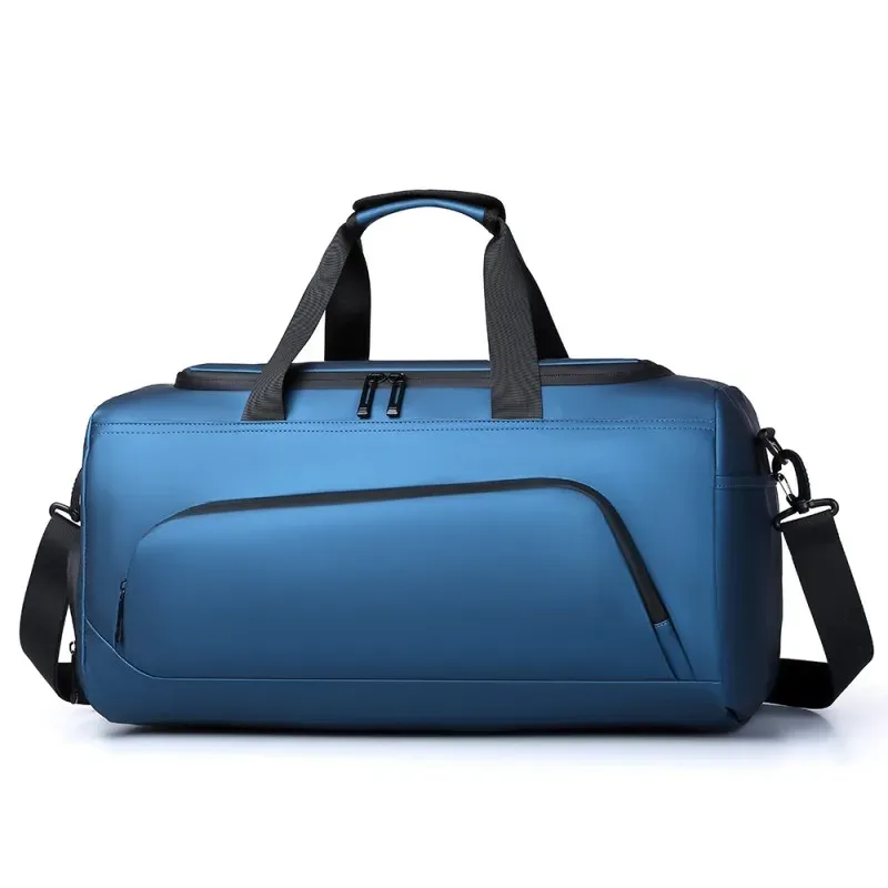Sac de sport de grande capacité avec compartiment à chaussures, sac polochon de voyage portable, idéal pour les vacances et la salle de sport 9