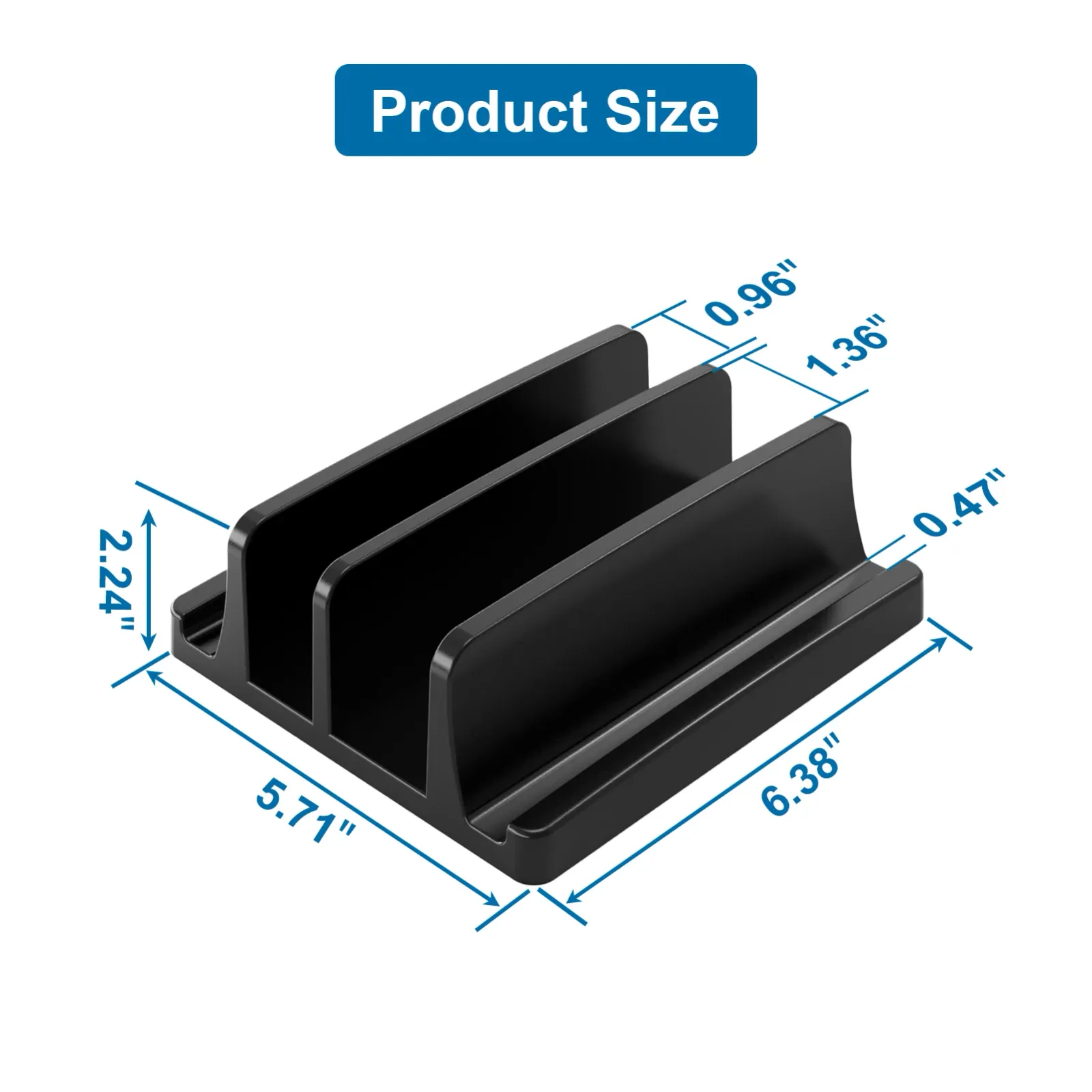 Support vertical pour ordinateur portable, finition détaillée