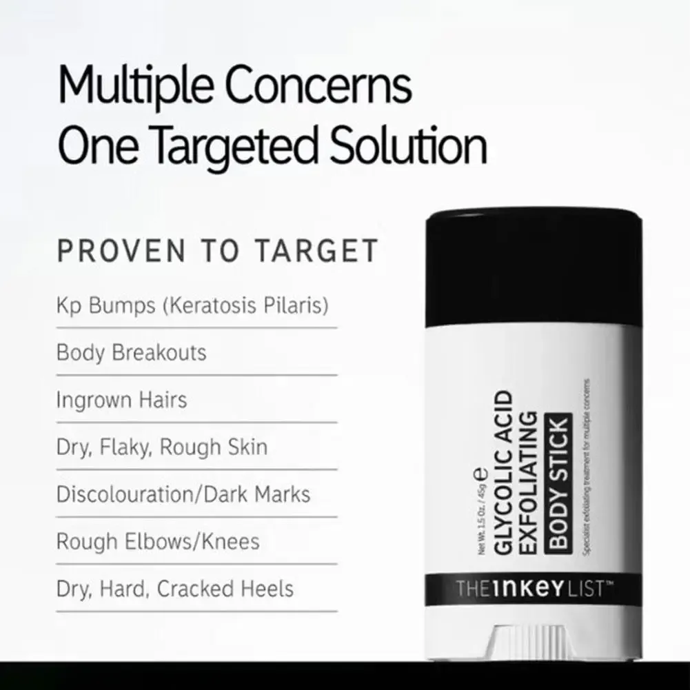 The Inkey List Exfoliating Body Stick – Gel nettoyant exfoliant à l'acide glycolique pour peaux ternes, lissantes et anti-rides 2