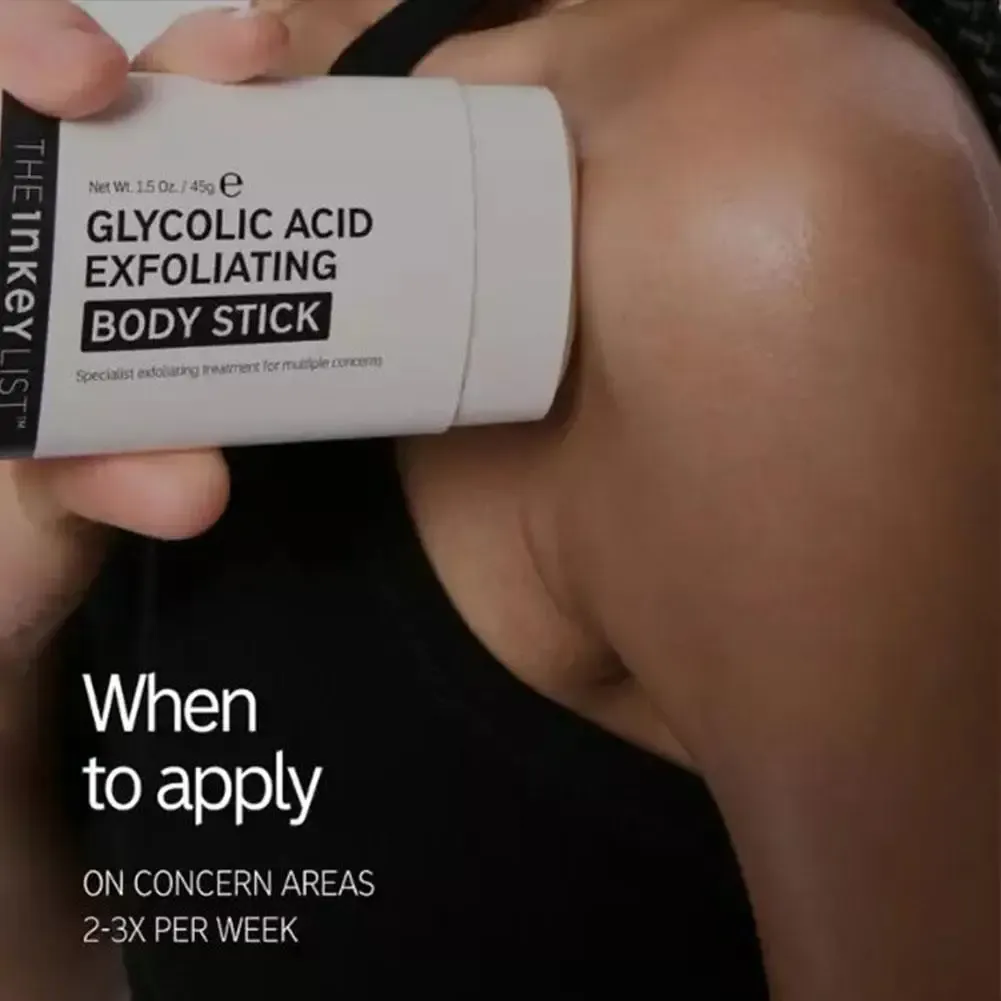 The Inkey List Exfoliating Body Stick – Gel nettoyant exfoliant à l'acide glycolique pour peaux ternes, lissantes et anti-rides 5