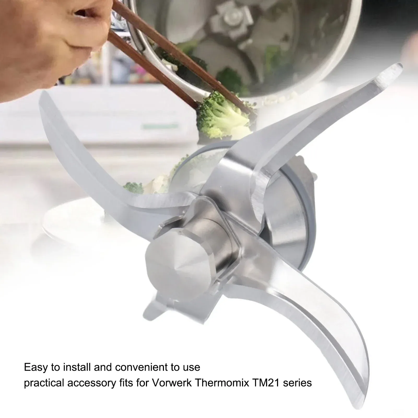 Lame de mélangeur en acier inoxydable pour Thermomix TM21, pièce de rechange Vorwerk 4