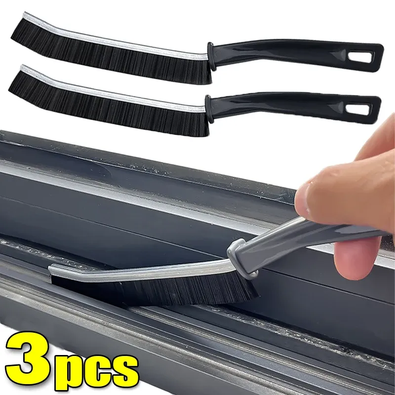 Brosse de nettoyage pour joints de carrelage à poils durs, lot de 3 ou 6 pièces, pour cuisine, toilettes et ligne de sol de douche