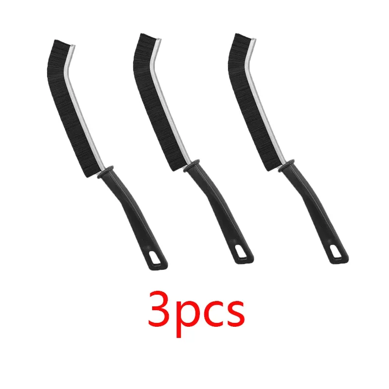 Brosse de nettoyage pour joints de carrelage à poils durs, lot de 3 ou 6 pièces, pour cuisine, toilettes et ligne de sol de douche 7