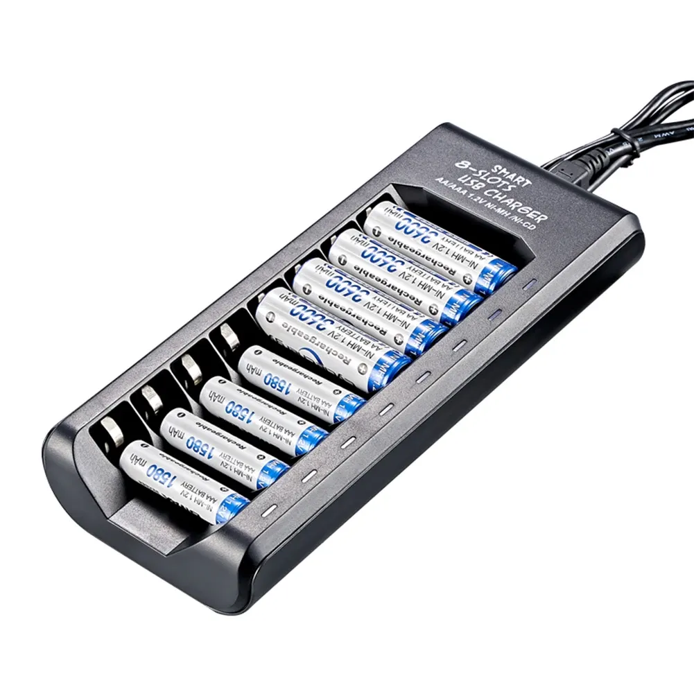 Chargeur de piles AA et AAA