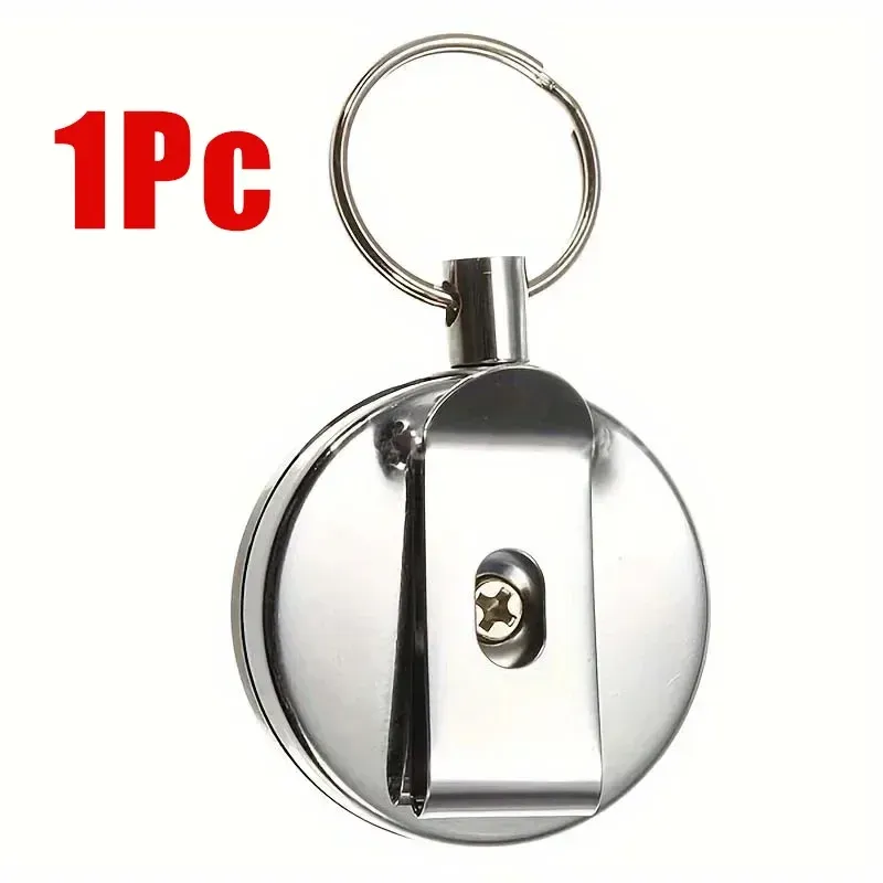 Porte-badge rétractable en métal avec clip de ceinture 7