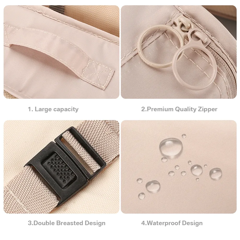 Détail des compartiments de rangement