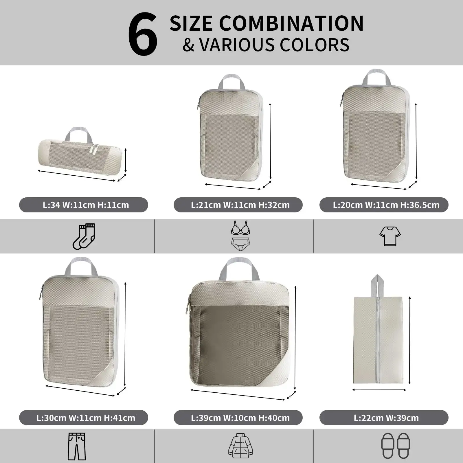 Organisateurs de valise en situation