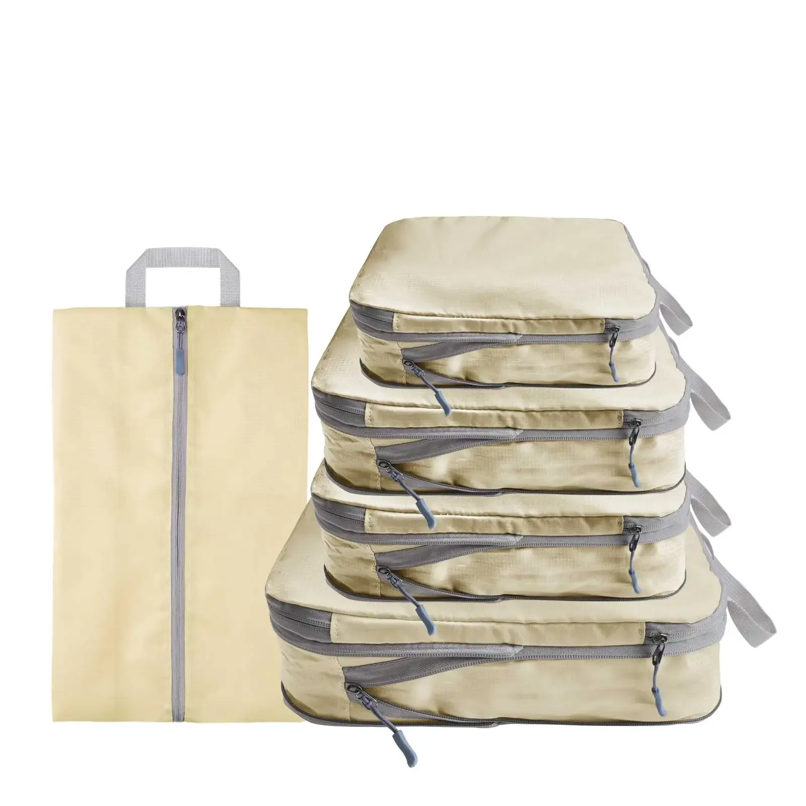Ensemble de 8/6 pièces organisateurs de voyage à grande capacité pour bagages, vêtements et chaussures, avec pochettes de tri et cubes d'emballage 29
