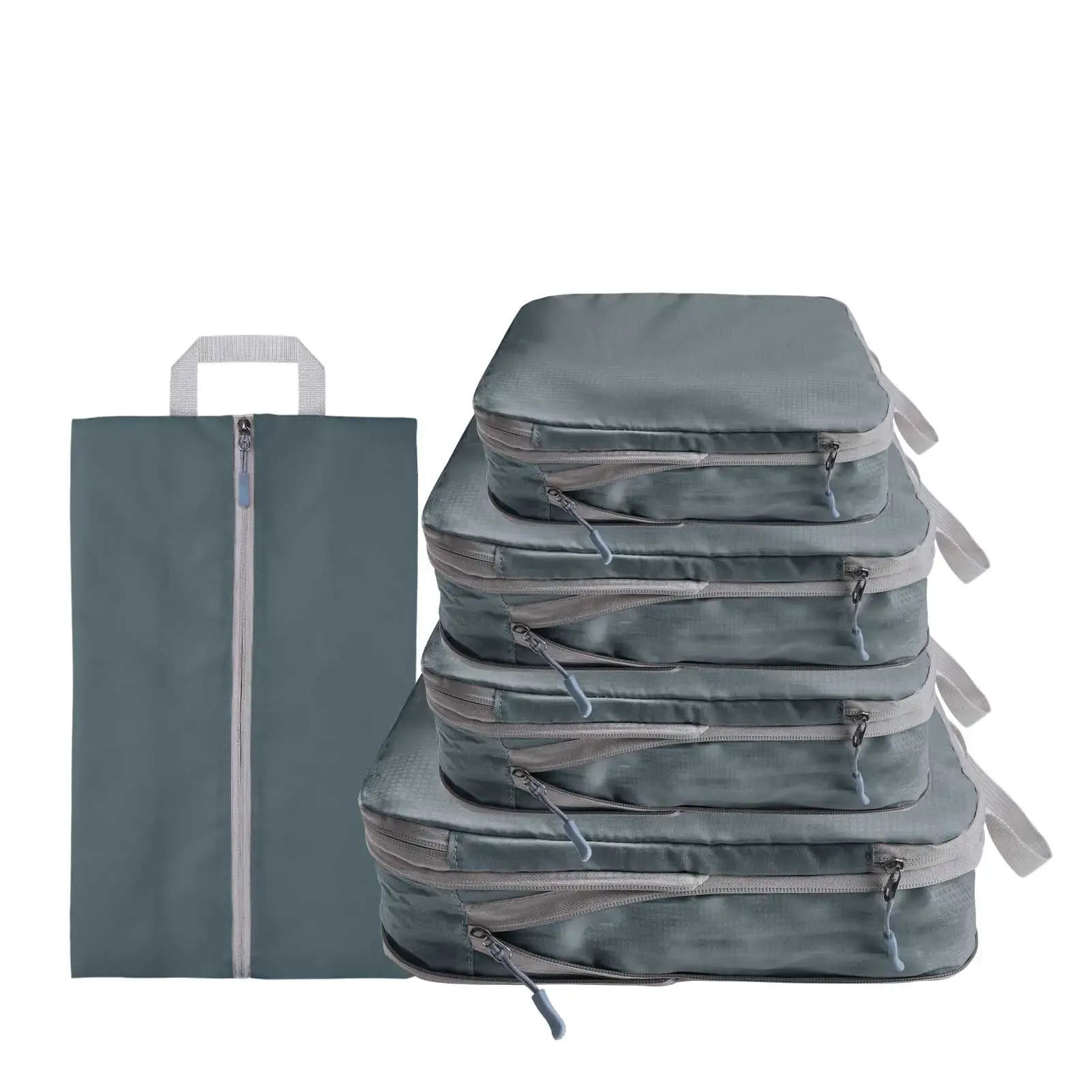 Ensemble de 8/6 pièces organisateurs de voyage à grande capacité pour bagages, vêtements et chaussures, avec pochettes de tri et cubes d'emballage 25