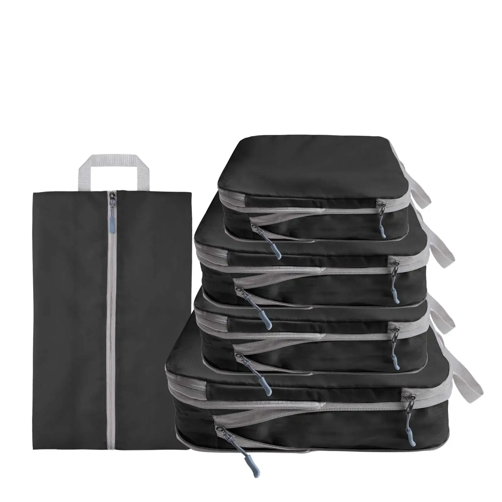Ensemble de 8/6 pièces organisateurs de voyage à grande capacité pour bagages, vêtements et chaussures, avec pochettes de tri et cubes d'emballage 26