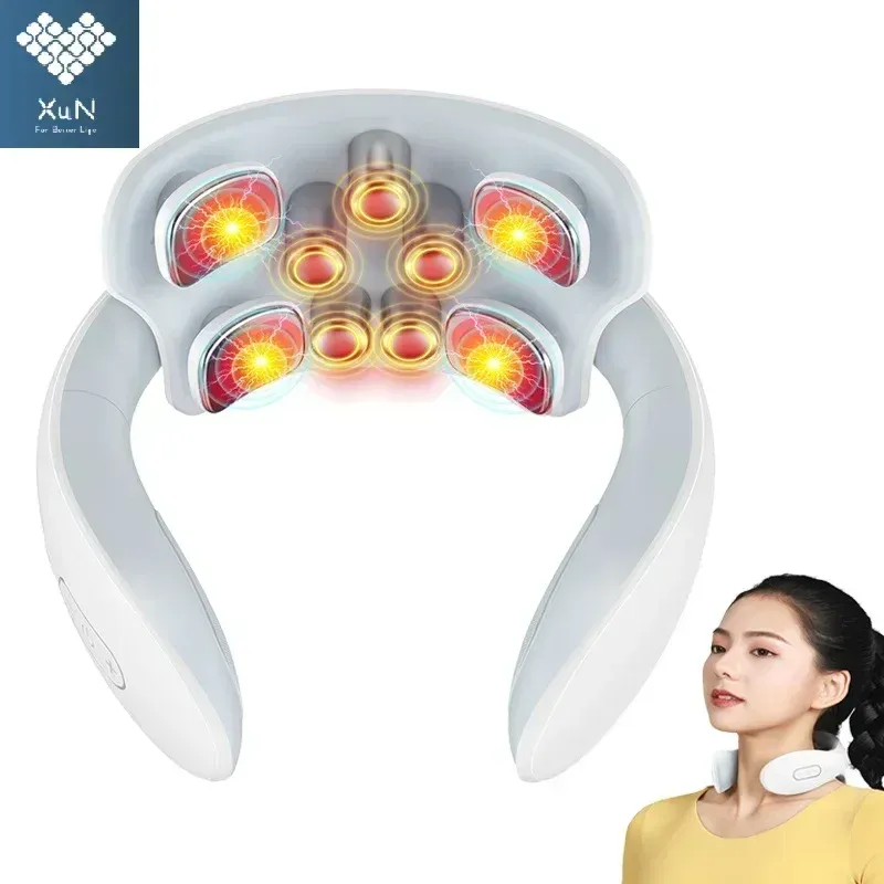 Appareil de massage intelligent pour épaules et cou, masseur de relaxation portable, lumière rouge H88/H66