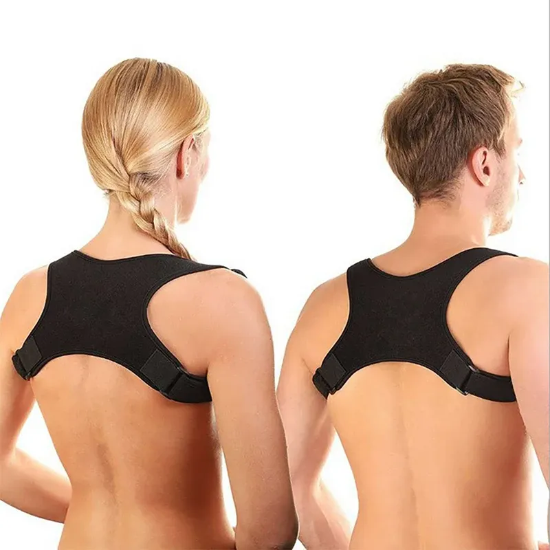 Correcteur de posture réglable, attelle dorsale avec soutien des épaules 6