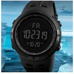 Montre de sport numérique pour homme étanche, lumineuse, avec chronomètre et alarme 7