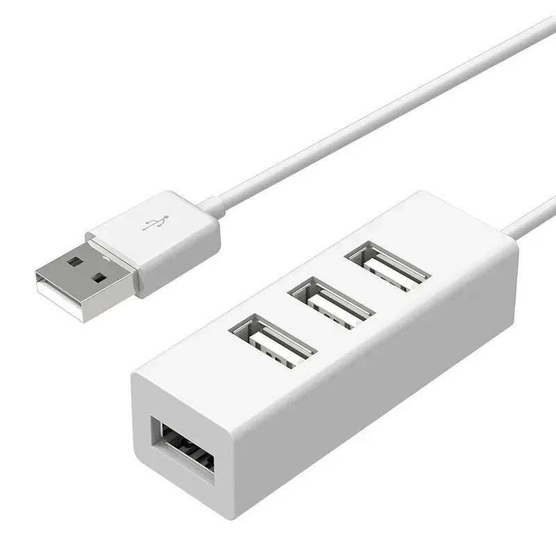 Hub USB 2.0 à 4 ports, haute vitesse, avec adaptateur secteur, pour PC 8