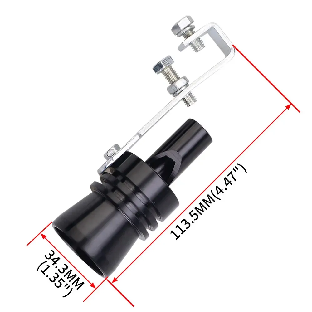 Sifflet de simulateur sonore Turbo, vue latérale